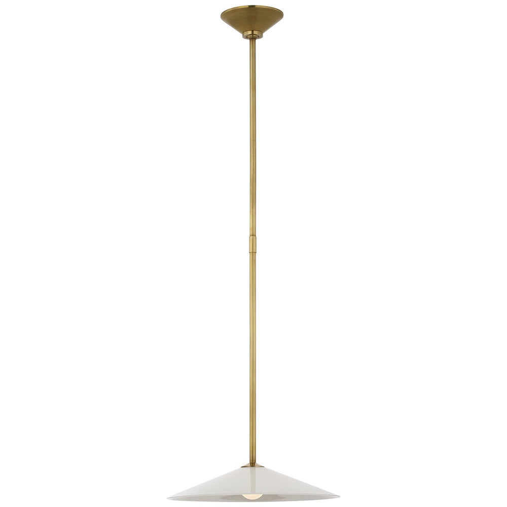 Visual Comfort Signature - AL 5030HAB-WG - LED Pendant - Ponce - Hand-Rubbed Antique Brass