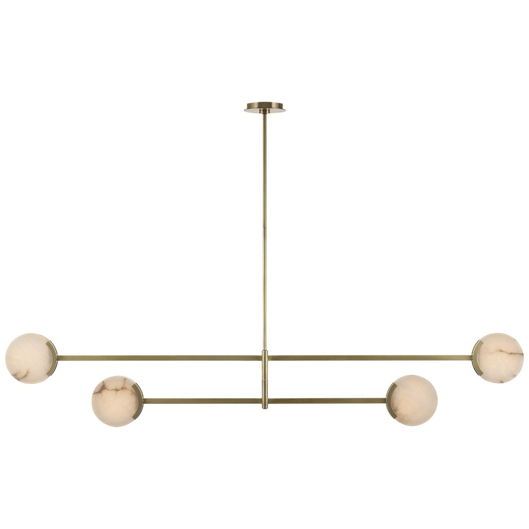 Visual Comfort Signature - KW 5608AB-ALB - LED Chandelier - Melange - Antique-Burnished Brass