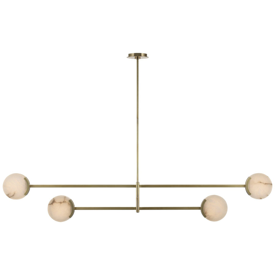Visual Comfort Signature - KW 5608AB-ALB - LED Chandelier - Melange - Antique-Burnished Brass