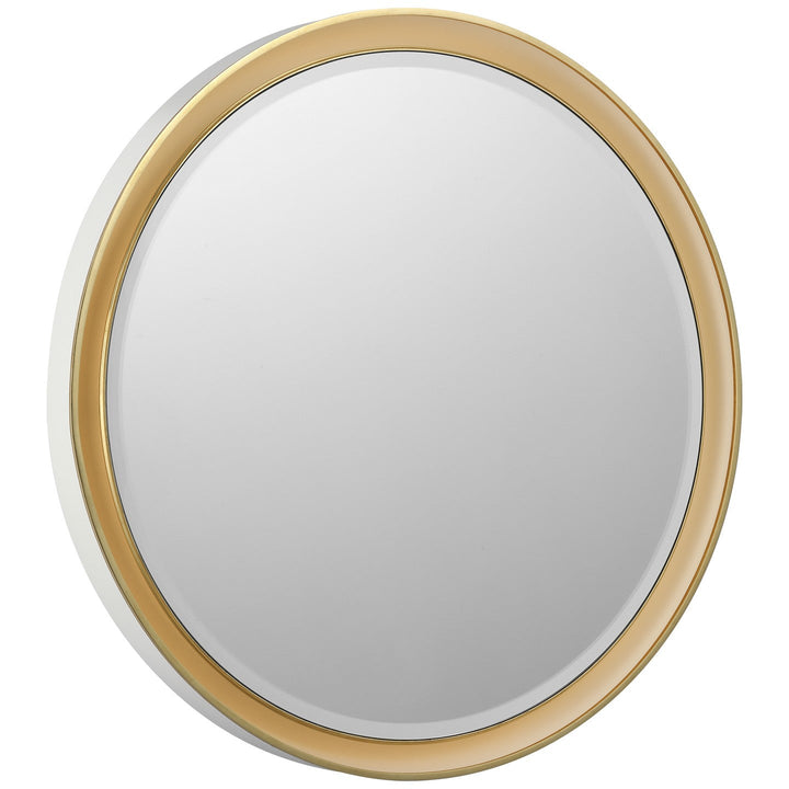 Visual Comfort Signature - TOB 2961WHT/G - LED Mirror - Tricia - Matte White and Gild