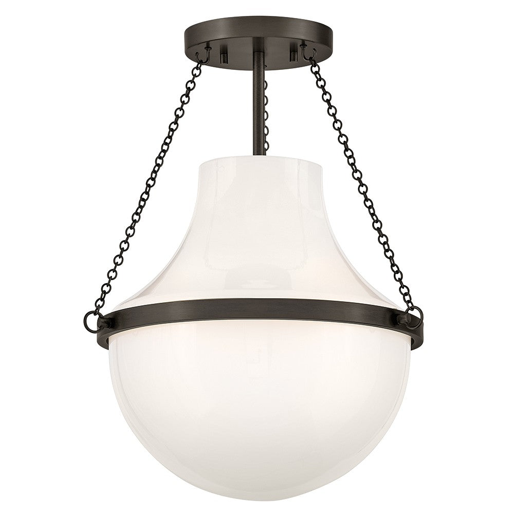 Hinkley - 46891BX - LED Semi-Flush Mount - Collins - Black Oxide
