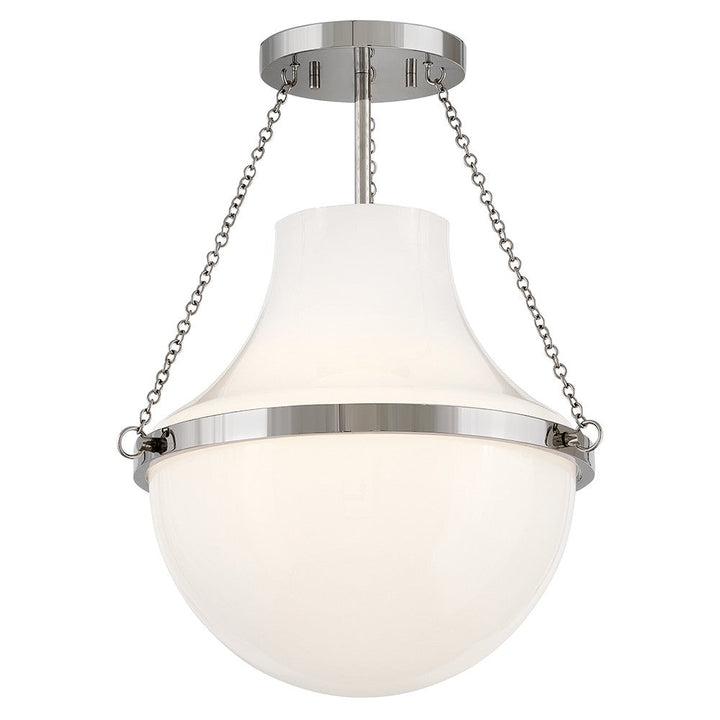 Hinkley - 46891PN - LED Semi-Flush Mount - Collins - Polished Nickel