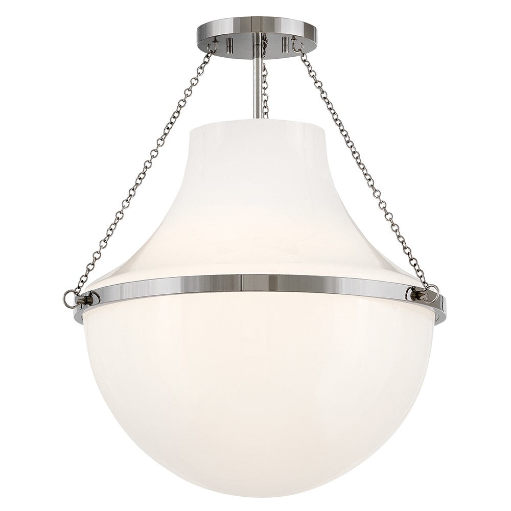 Hinkley - 46893PN - LED Semi-Flush Mount - Collins - Polished Nickel