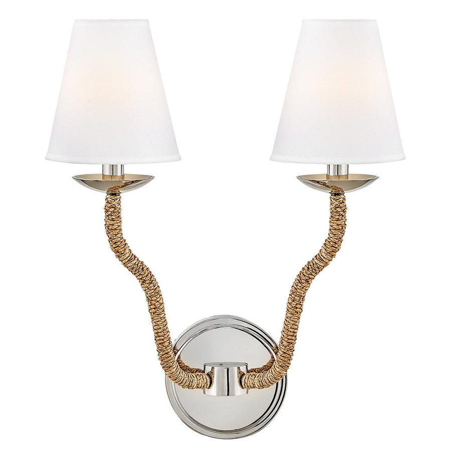 Hinkley - 48440PN-NAT - LED Wall Sconce - Harwich - Polished Nickel
