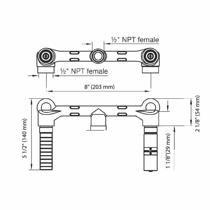 Franz Viegener Rough Valve for Wall Lavatory