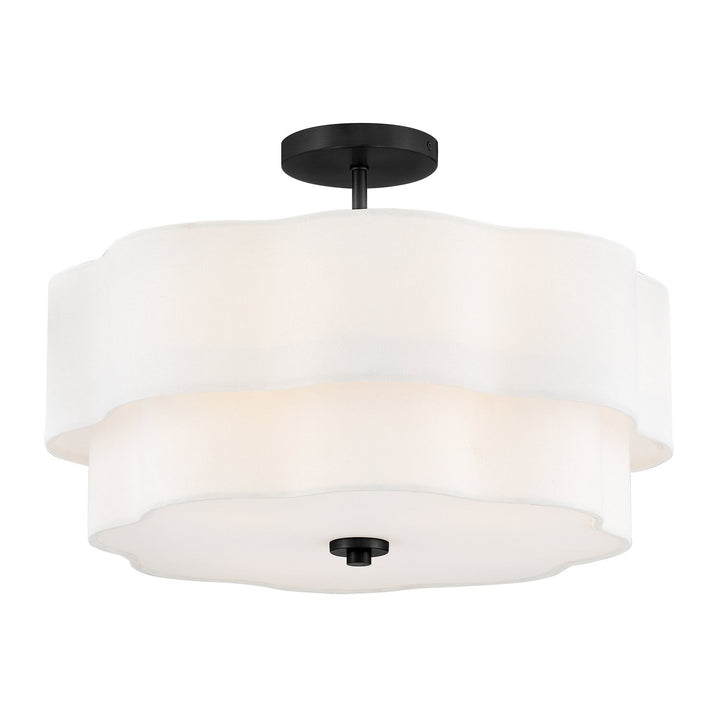 Hinkley - 47733BK - LED Semi-Flush Mount - Gwen - Black
