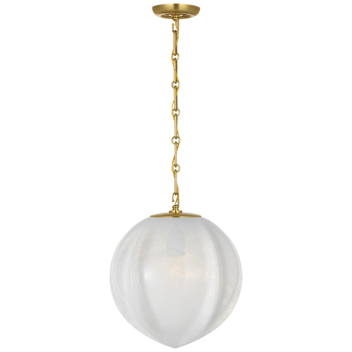 Visual Comfort Signature Rae Pendant in Hand-Rubbed Antique Brass