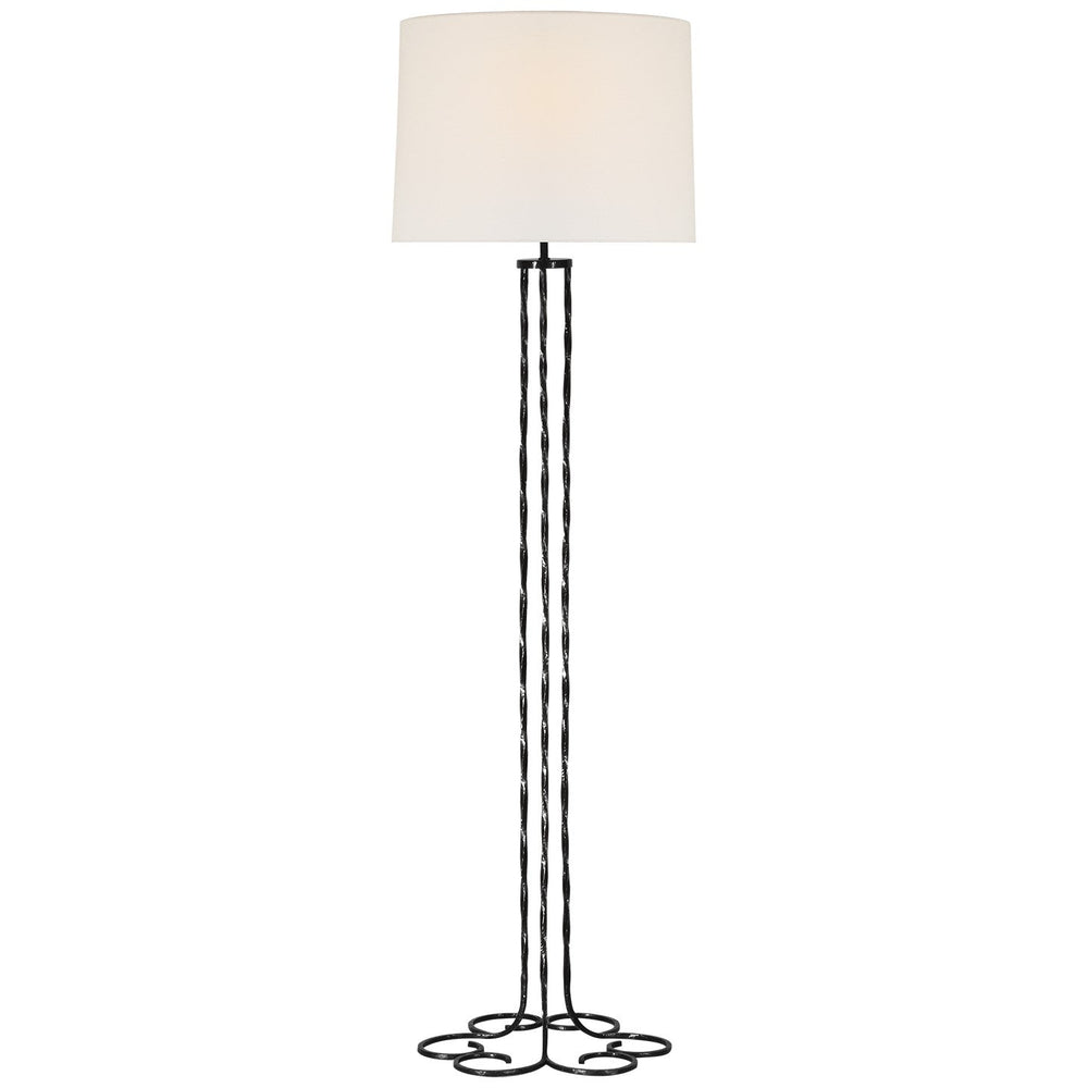 Visual Comfort Signature Shae Floor Lamp in Aged Iron