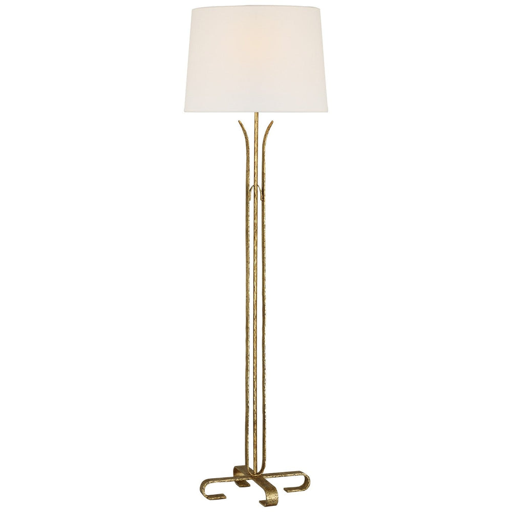 Visual Comfort Signature Olivette Floor Lamp in Gilded Iron