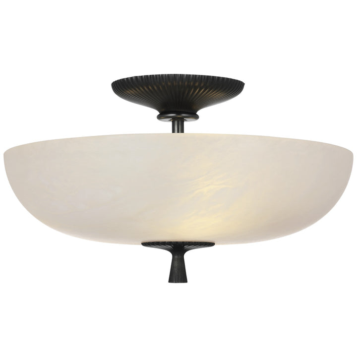 Visual Comfort Signature Pascal Semi Flush Ceiling Light in Bronze