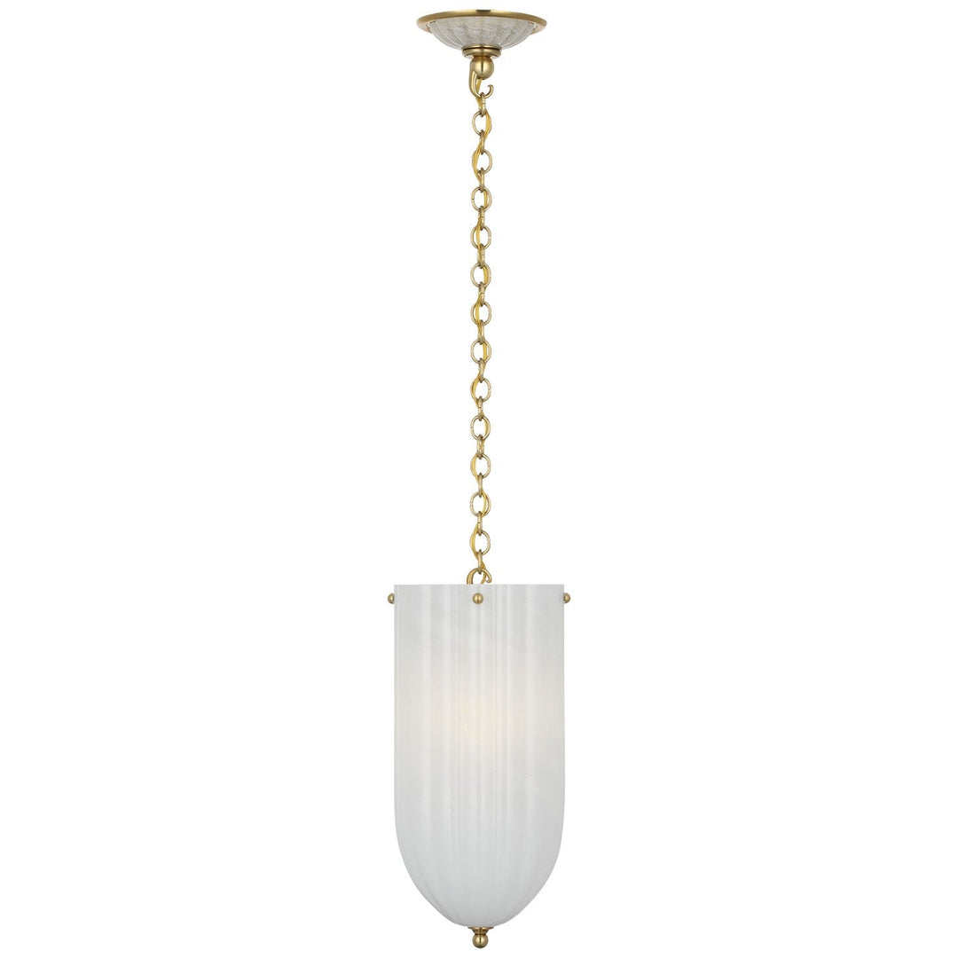 Visual Comfort Signature Rosehill Pendant in Hand-Rubbed Antique Brass