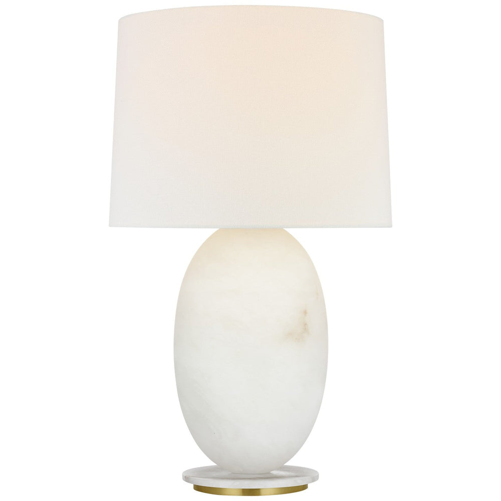 Visual Comfort Signature Folly Cordless Table Lamp in Alabaster