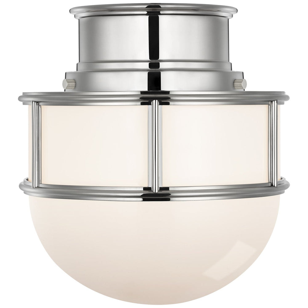 Visual Comfort Signature Martil Ceiling Flush Light in Polished Nickel