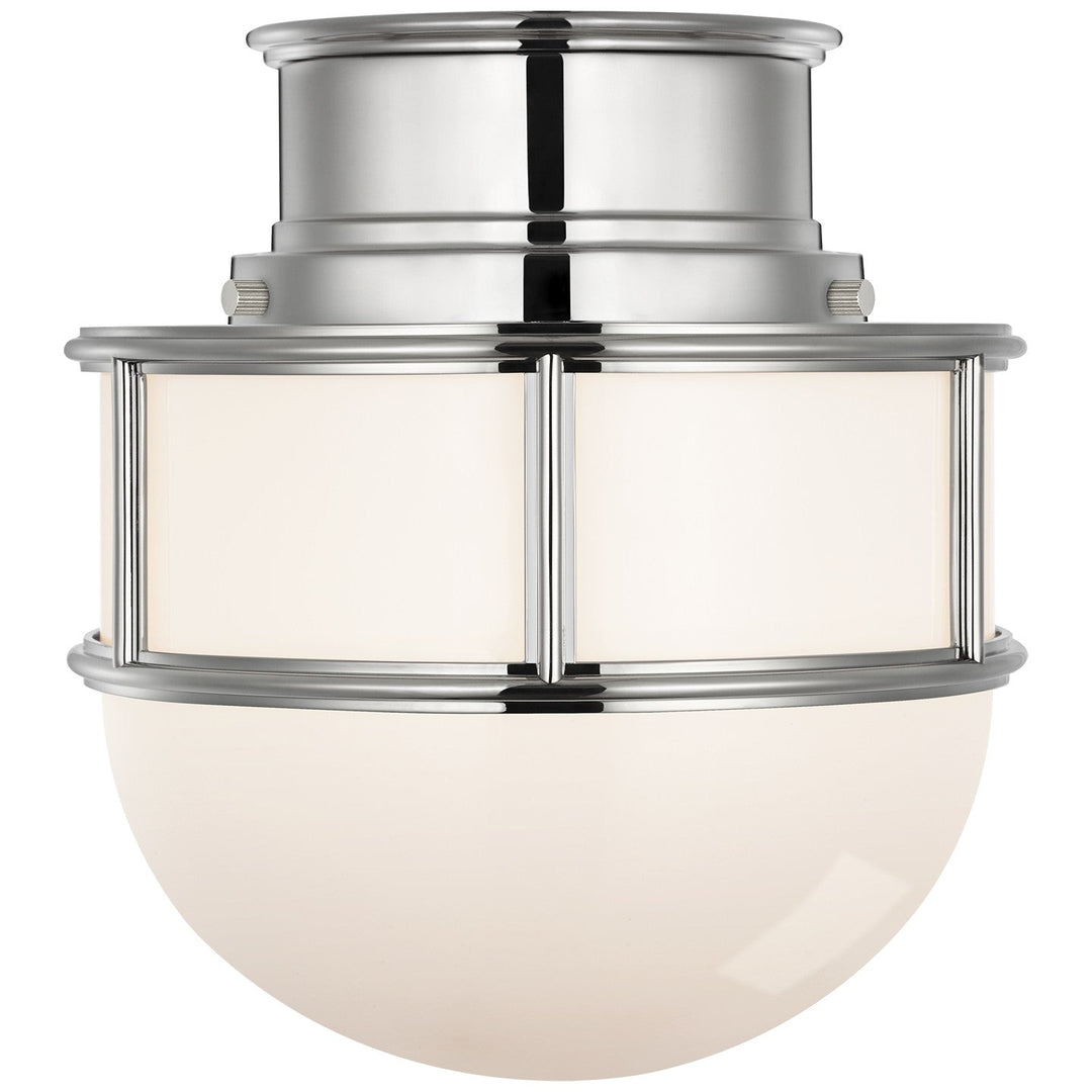 Visual Comfort Signature Martil Ceiling Flush Light in Polished Nickel
