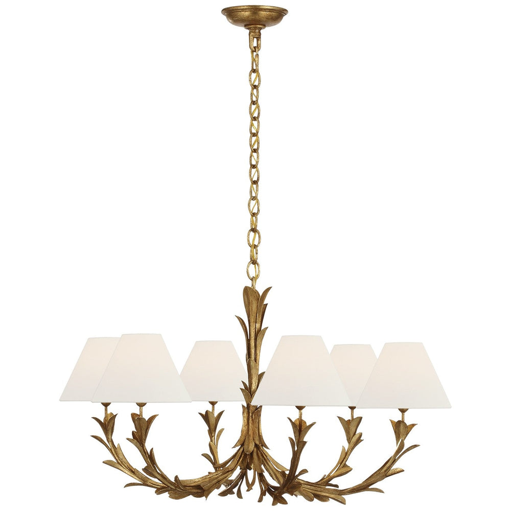 Visual Comfort Signature Provenz Chandelier in French Gild