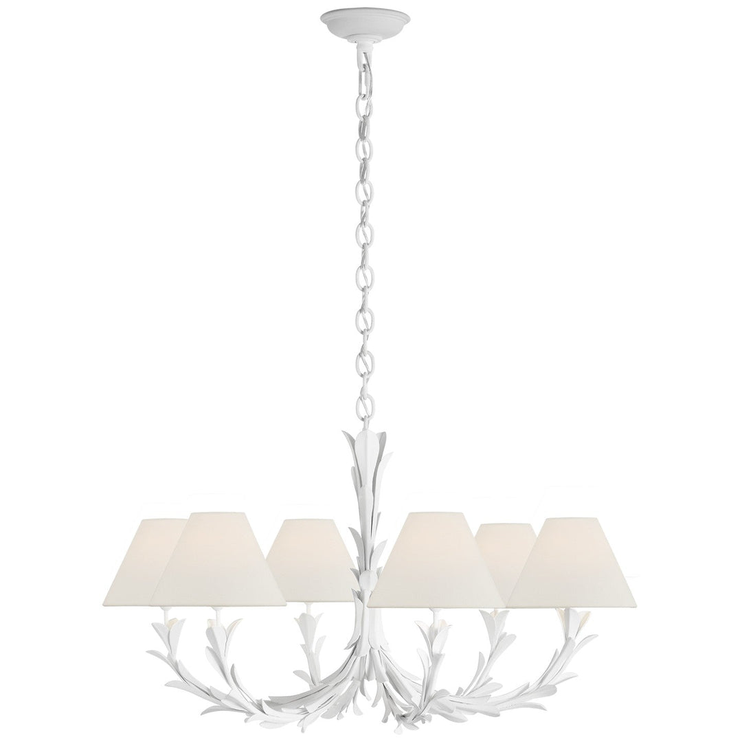 Visual Comfort Signature Provenz Chandelier in Plaster White