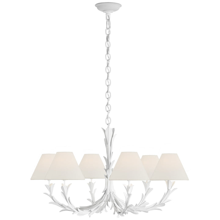 Visual Comfort Signature Provenz Chandelier in Plaster White