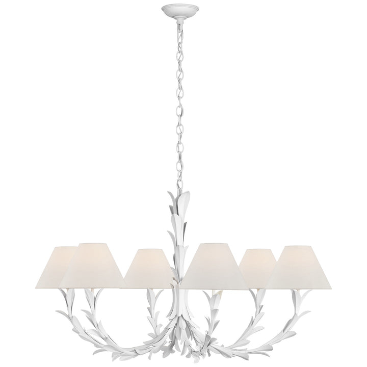Visual Comfort Signature Provenz Chandelier in Plaster White (view 2)