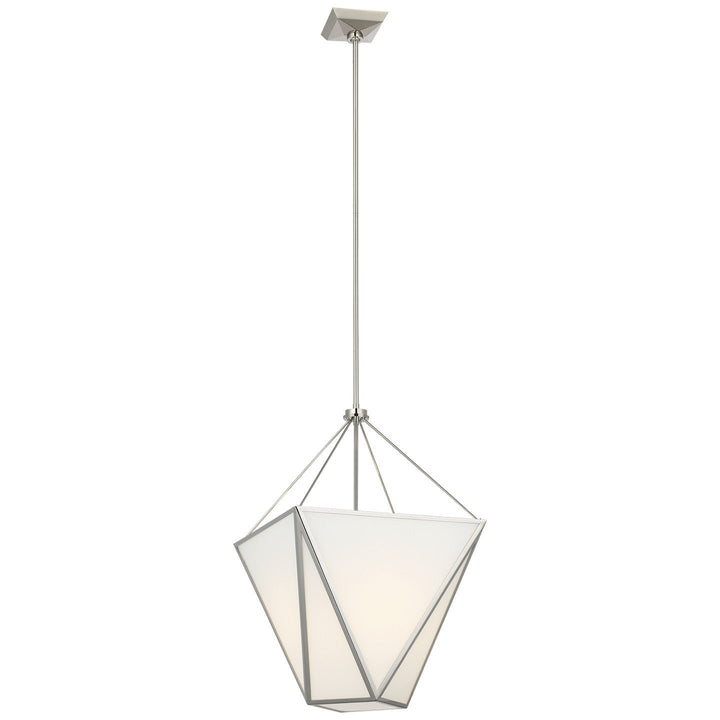Visual Comfort Signature Lorino Tapered Pendant in Polished Nickel