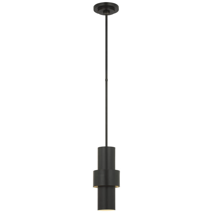 Visual Comfort Signature Chalmette Mini Pendant in Aged Iron