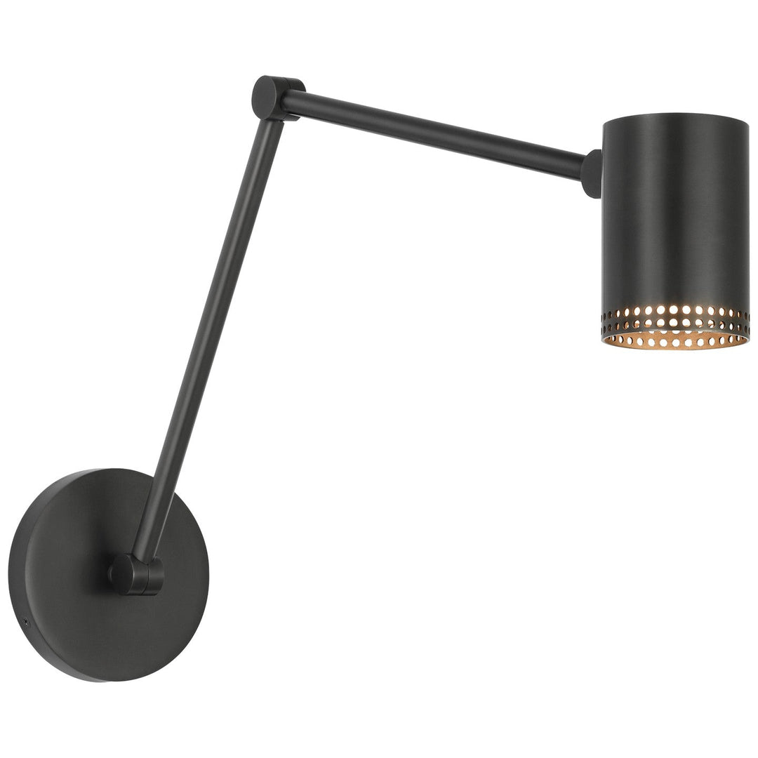 Visual Comfort Signature Precision Double Swing-arm Library Wall Light in Bronze