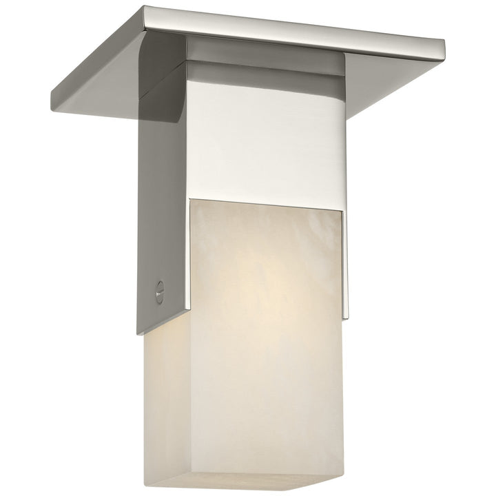 Visual Comfort Signature Covet Monopoint Ceiling Flush Light in Polished Nickel