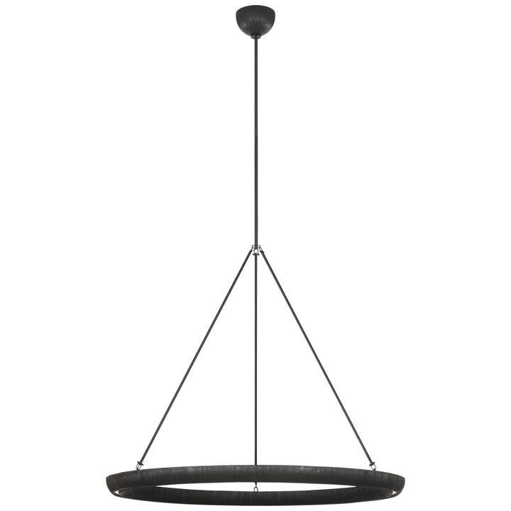 Visual Comfort Signature Utopia Ring Chandelier in Aged Iron (view 2)