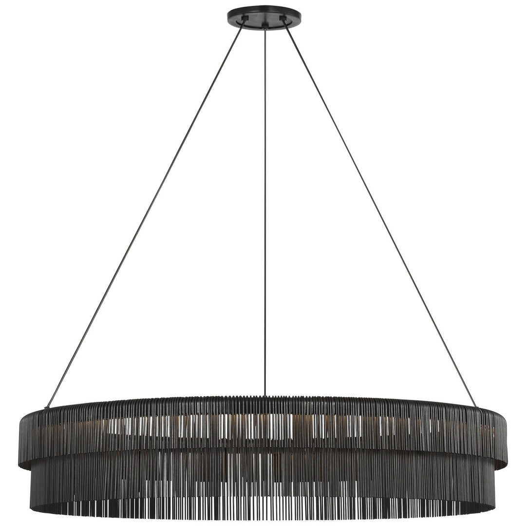 Visual Comfort Signature Differo Chandelier in Aged Iron