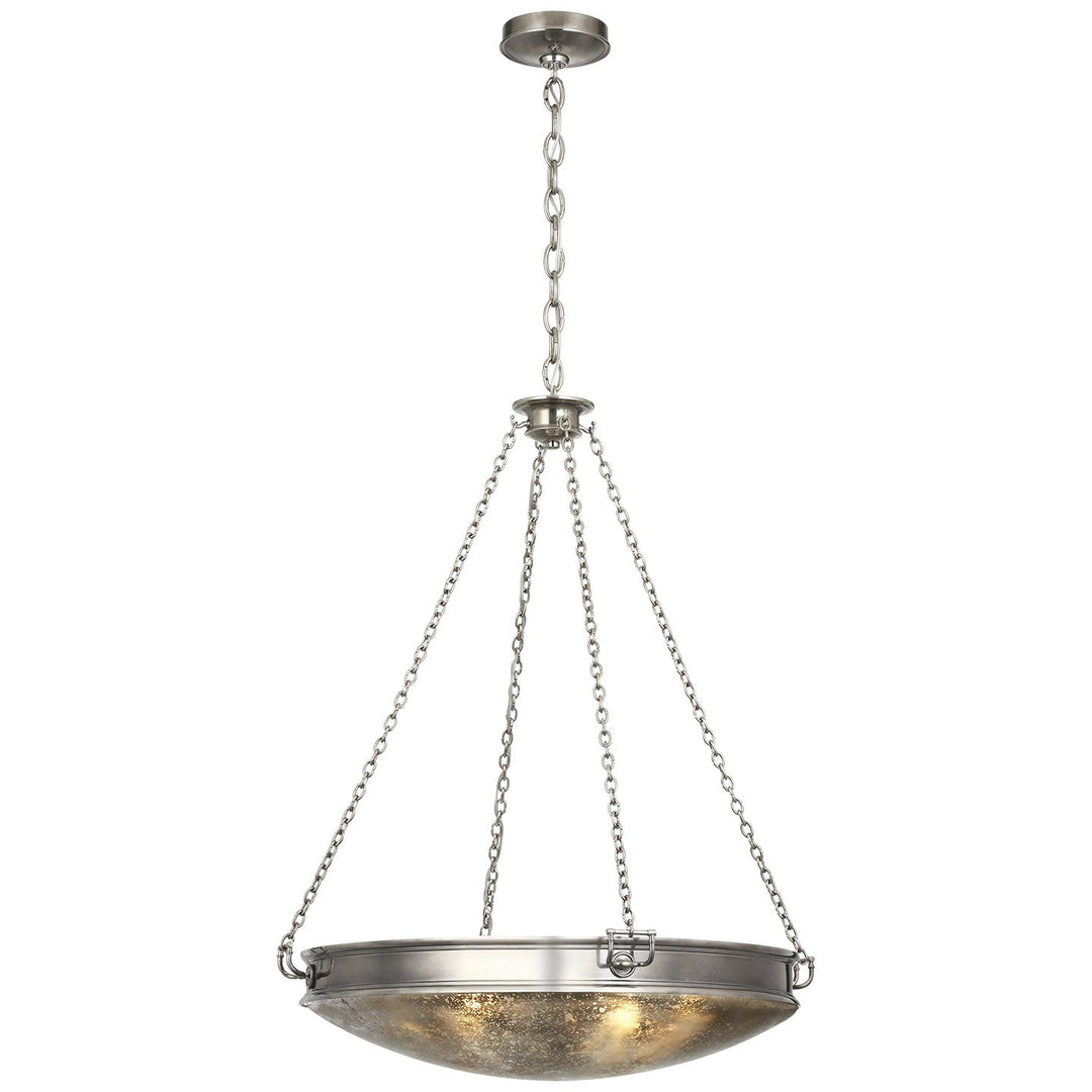 Visual Comfort Signature Quinn Chandelier in Pewter