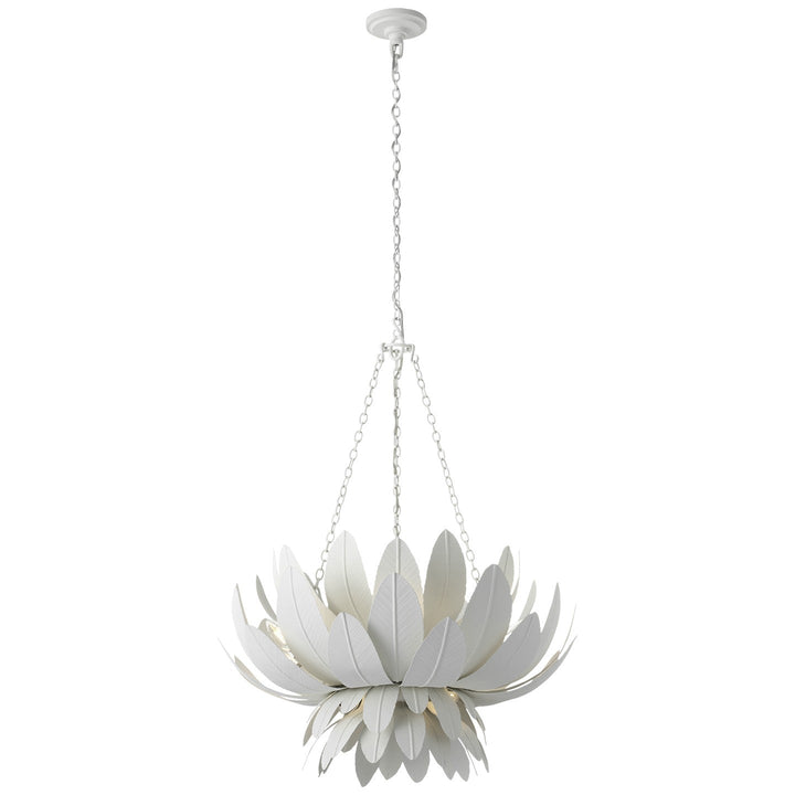 Visual Comfort Signature Sinclair Chandelier in Plaster White