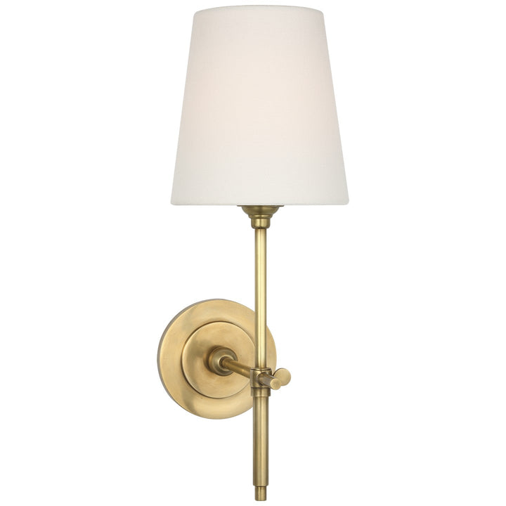 Visual Comfort Signature Bryant Cordless Wall Sconce in Hand-Rubbed Antique Brass