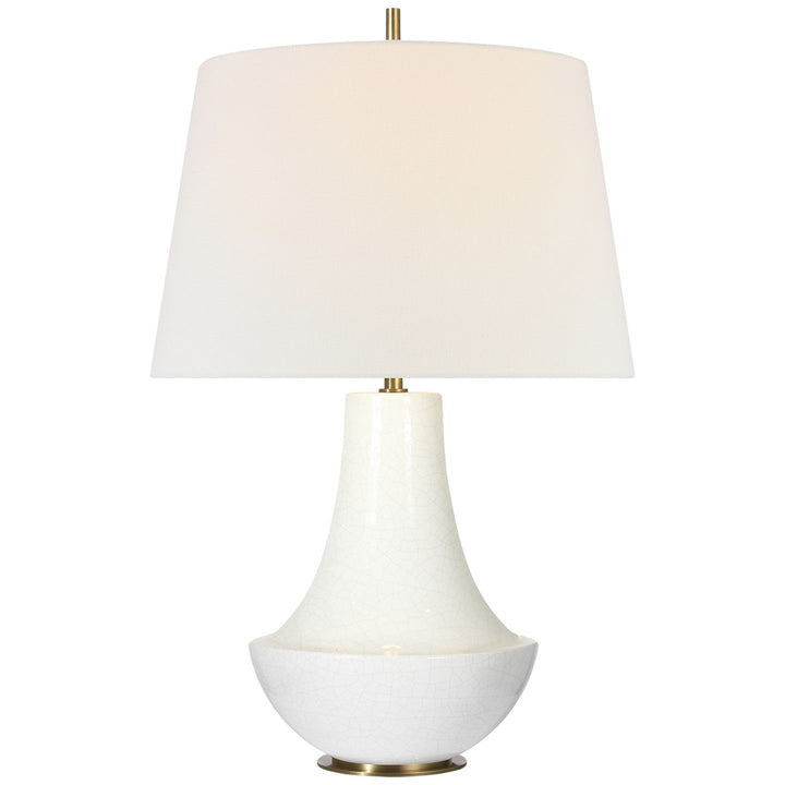 Visual Comfort Signature Kefi Table Lamp in Crackled Ivory