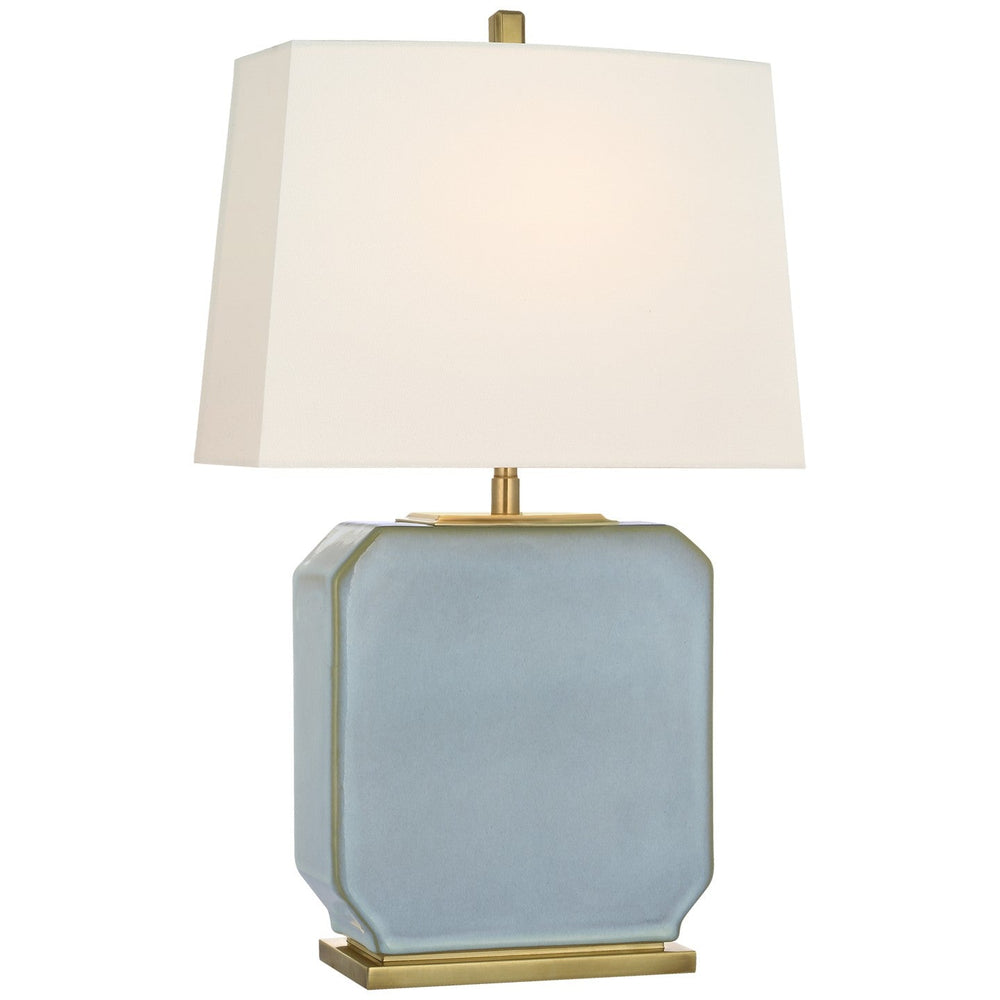 Visual Comfort Signature Monique Table Lamp in Silk Blue