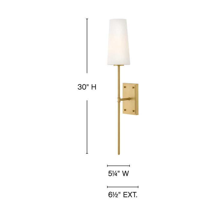 Hinkley Saunders Slim Wall Sconce (view 16)