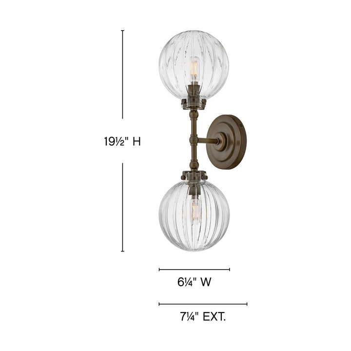 Hinkley Helene Tall Wall Sconce (view 15)