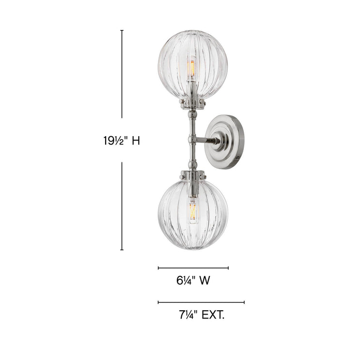 Hinkley Helene Tall Wall Sconce (view 16)