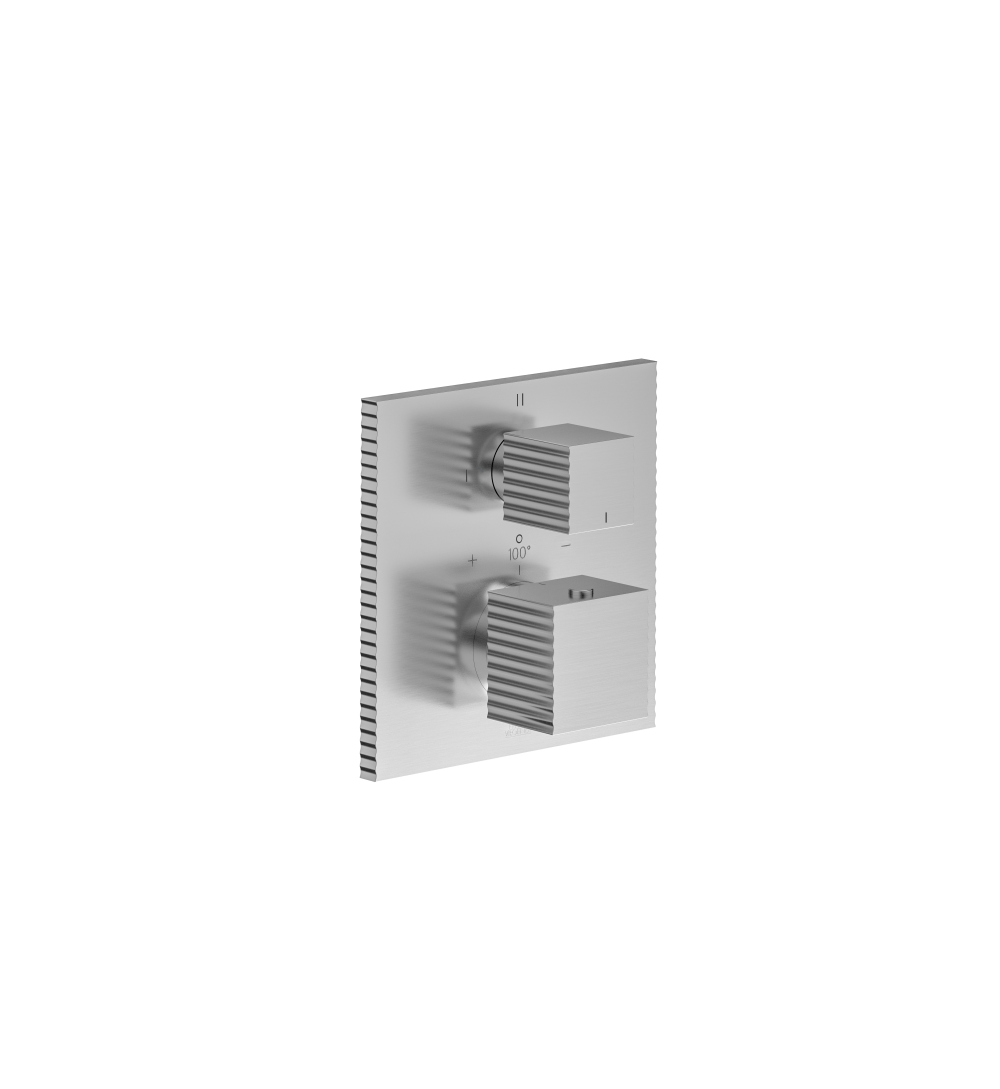 Franz Viegener Groovy Thermostatic Wall Valve With Three Outlets