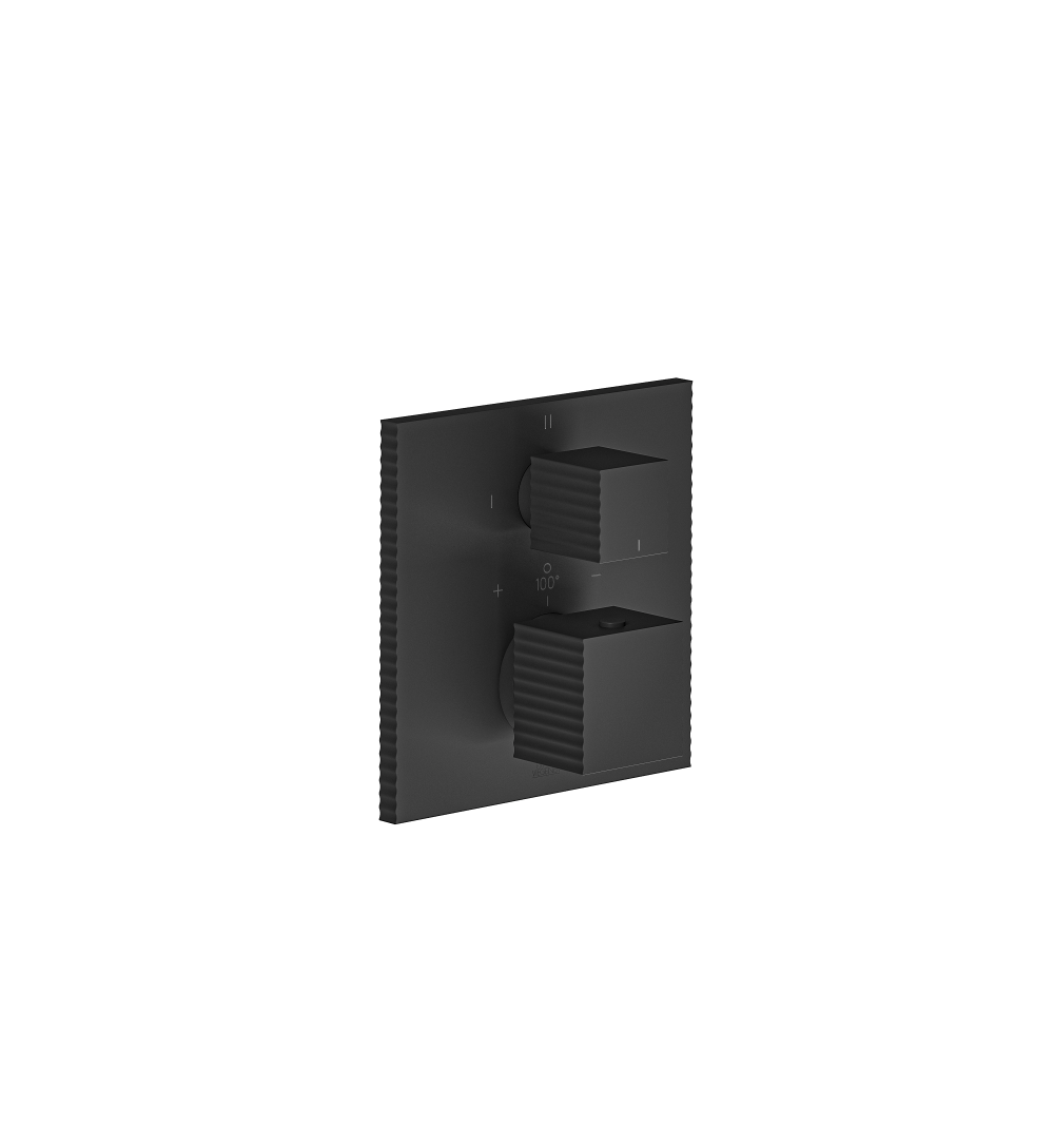 Franz Viegener Groovy Thermostatic Wall Valve With Three Outlets