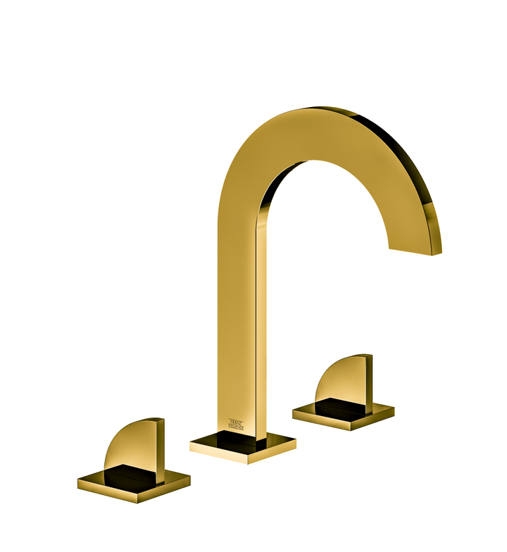 Franz Viegener Edge Widespread Lavatory Faucet With Push Down Pop Up Drain Assembly