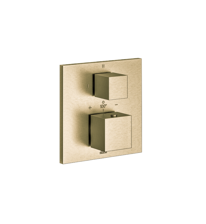 Franz Viegener Universal Square Thermostatic Wall Valve Trim