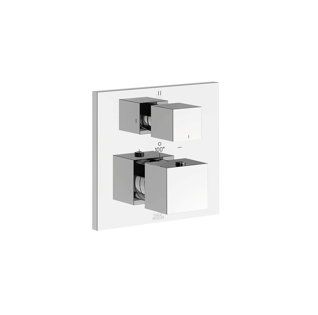 Franz Viegener Universal Thermostatic Wall Valve With Three Outlets