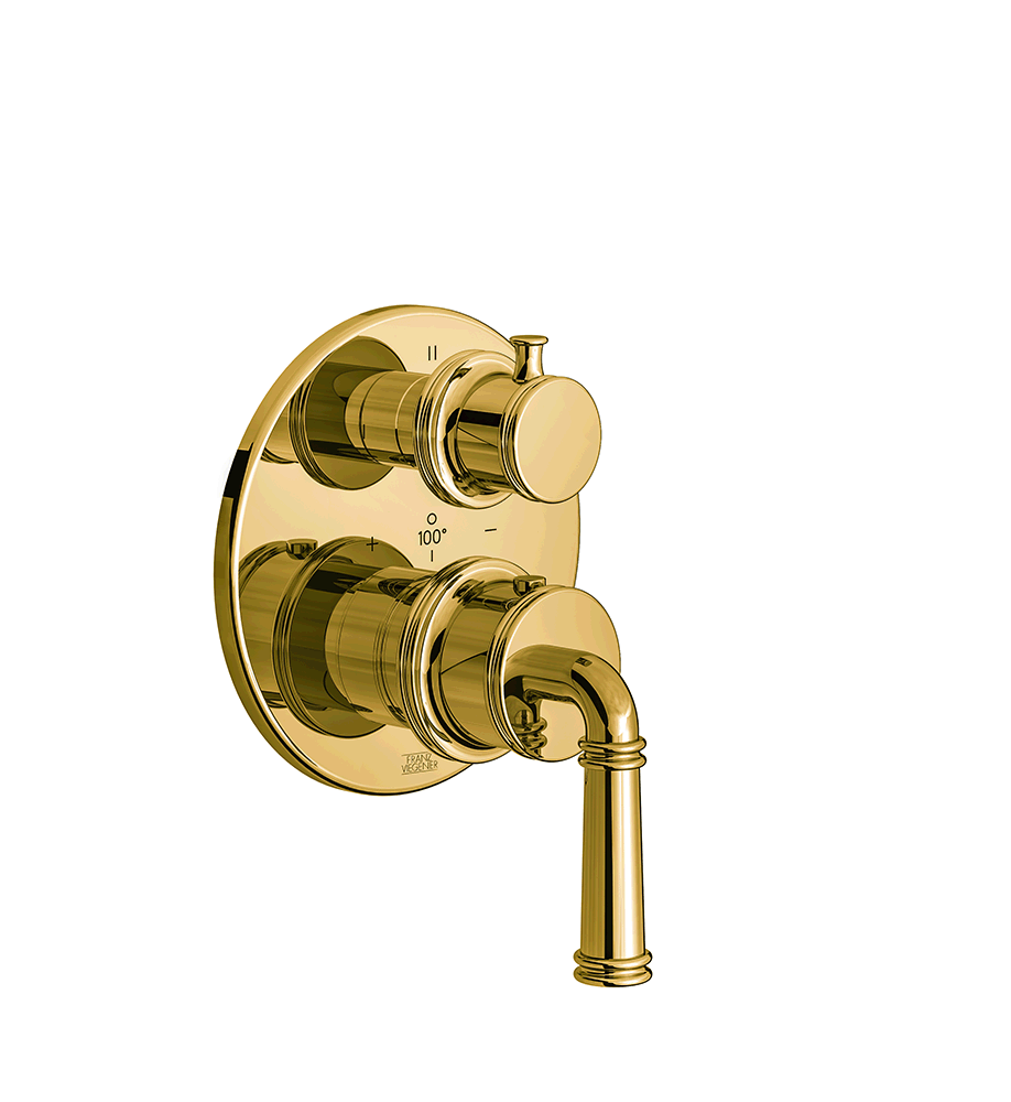 Franz Viegener Classic Thermostatic Wall Valve With Three Outlets