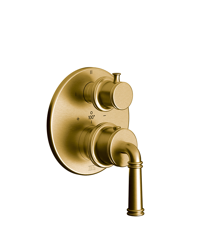 Franz Viegener Classic Thermostatic Wall Valve With Three Outlets