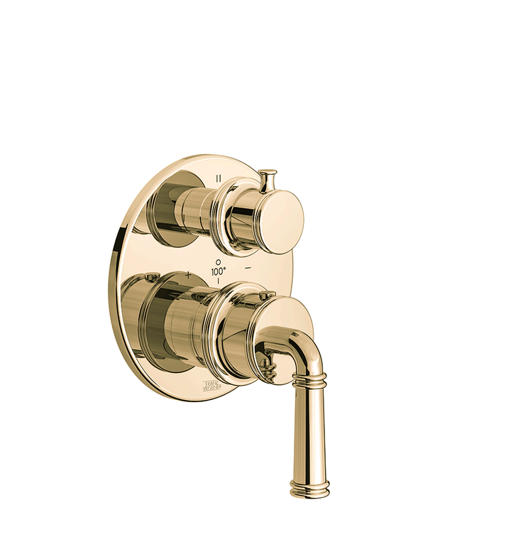 Franz Viegener Classic Thermostatic Wall Valve With Three Outlets