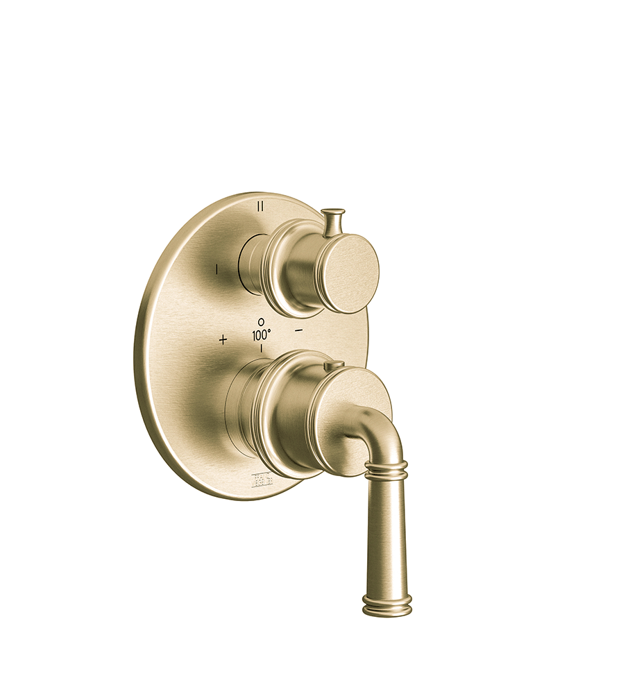 Franz Viegener Classic Thermostatic Wall Valve With Three Outlets