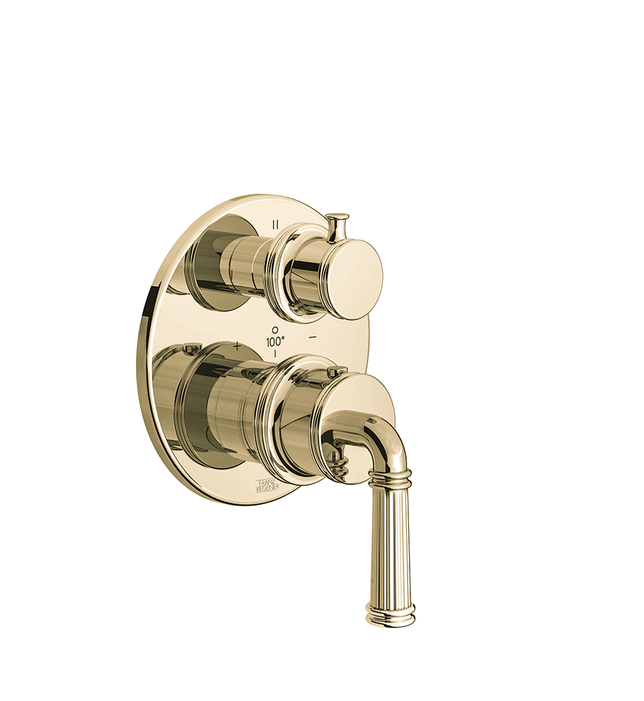Franz Viegener Classic H Thermostatic Wall Valve With Three Outlets