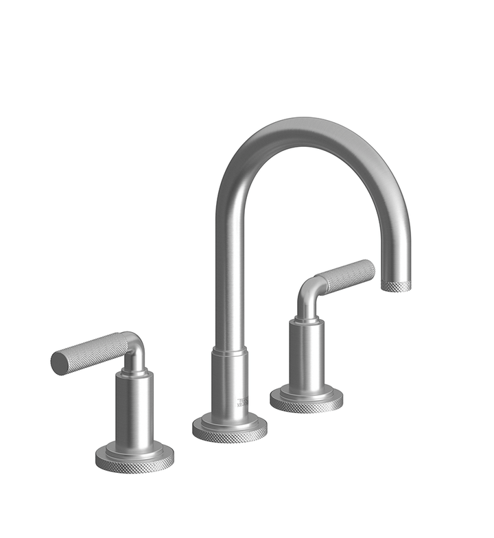 Franz Viegener Techno Chic Widespread Lavatory Faucet With Push Down Pop Up Drain Assembly