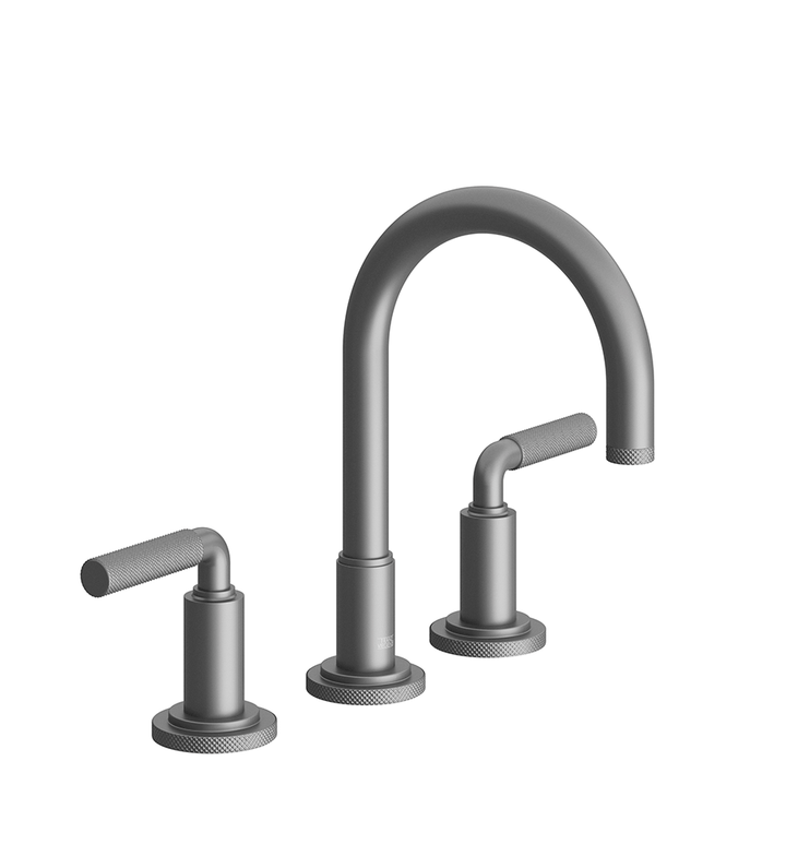 Franz Viegener Techno Chic Widespread Lavatory Faucet With Push Down Pop Up Drain Assembly