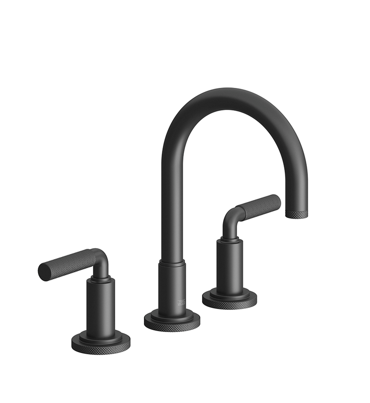Franz Viegener Techno Chic Widespread Lavatory Faucet With Push Down Pop Up Drain Assembly
