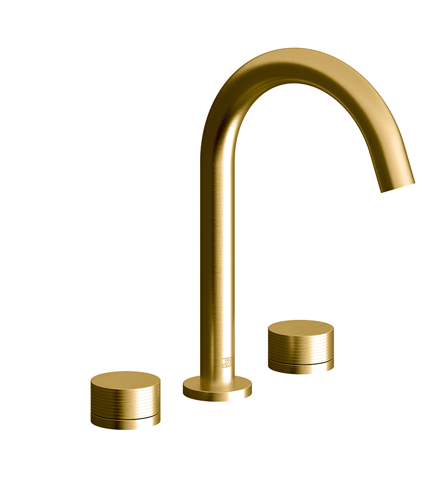 Franz Viegener Nerea Widespread Lavatory Faucet Rings Cylinder Handle With Pop Up Drain Assembly